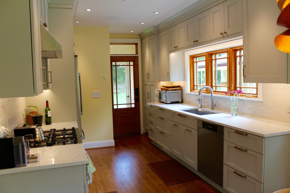 Oyster grey cabinets/Clintonville - Eclectic - Kitchen - Columbus - by