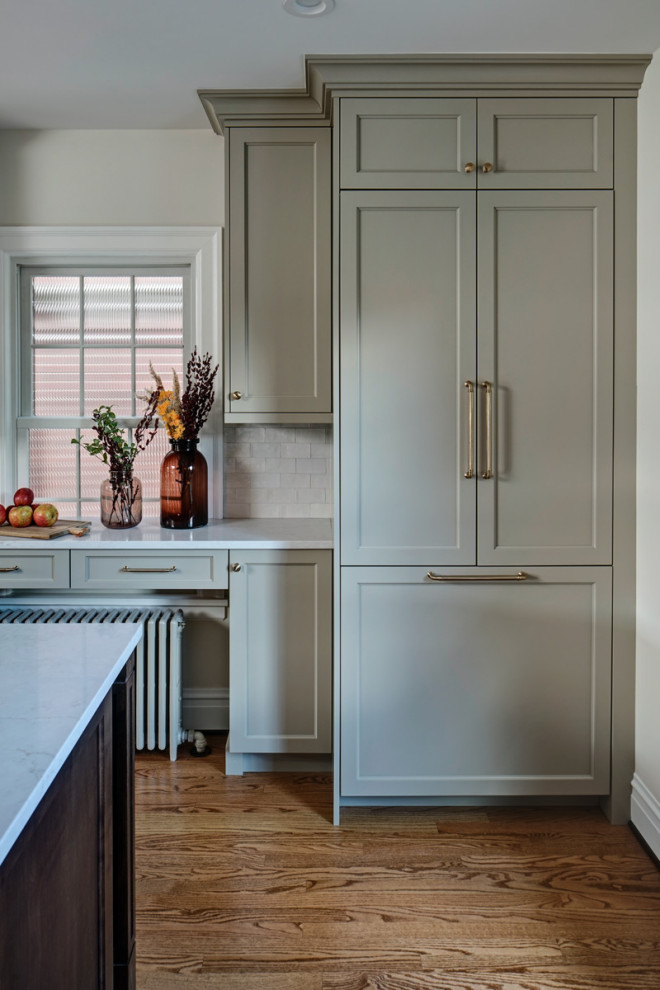 Transitional kitchen photo in Chicago