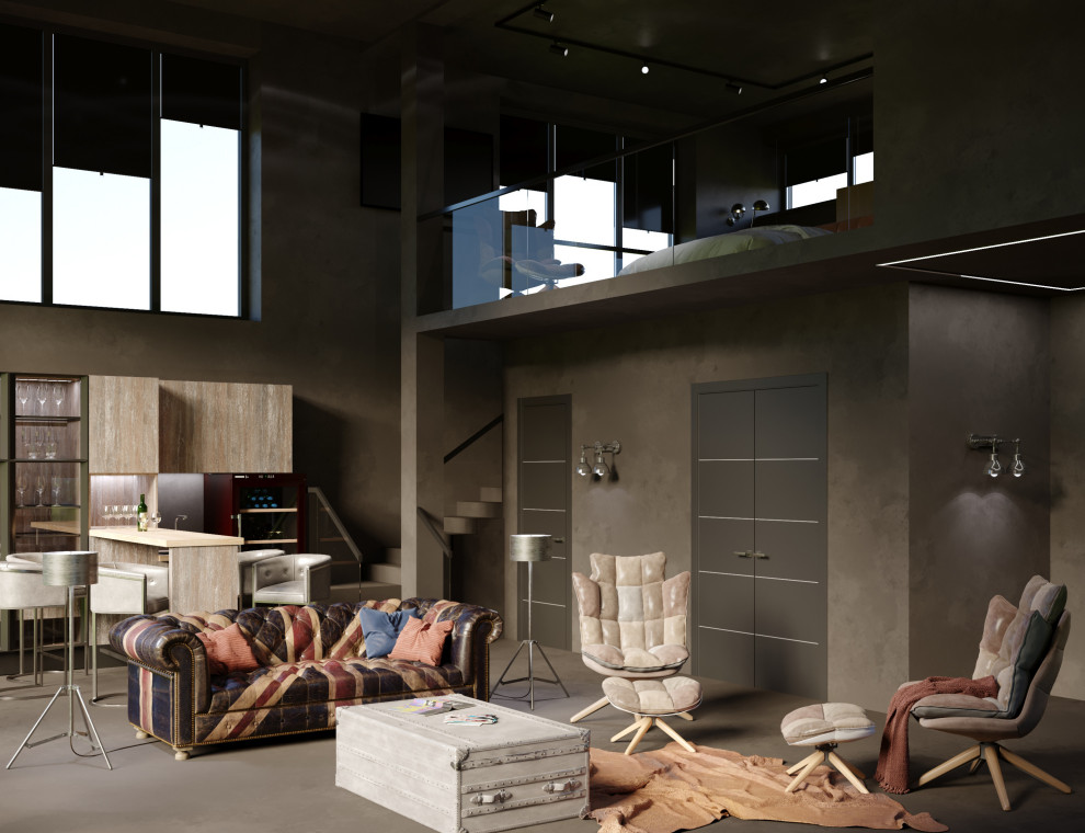 Загородный дом в современном стиле. Зона для хозяев дома.