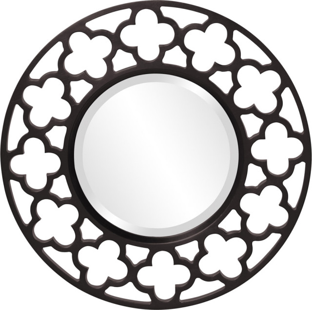 Gaelic Round Mirror Contemporary Wall Mirrors by HedgeApple Houzz