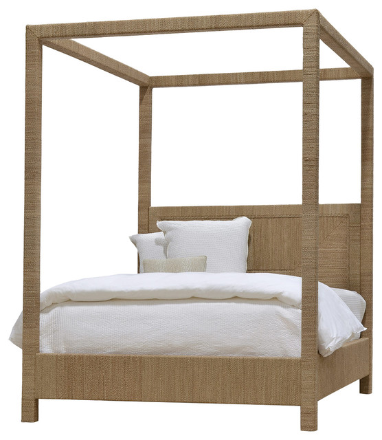 JM Woodside Canopy Bed Tropical Canopy Beds by Seldens Furniture