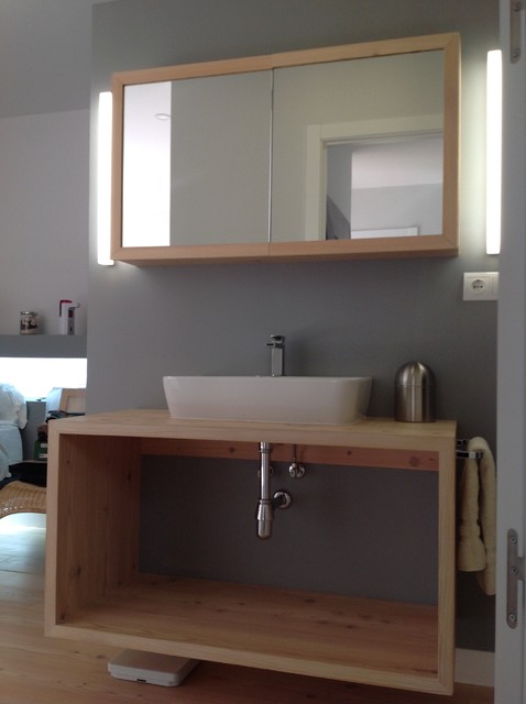 Proyecto Alerce Rustic Blanco skandinavisk-lille-badevaerelse