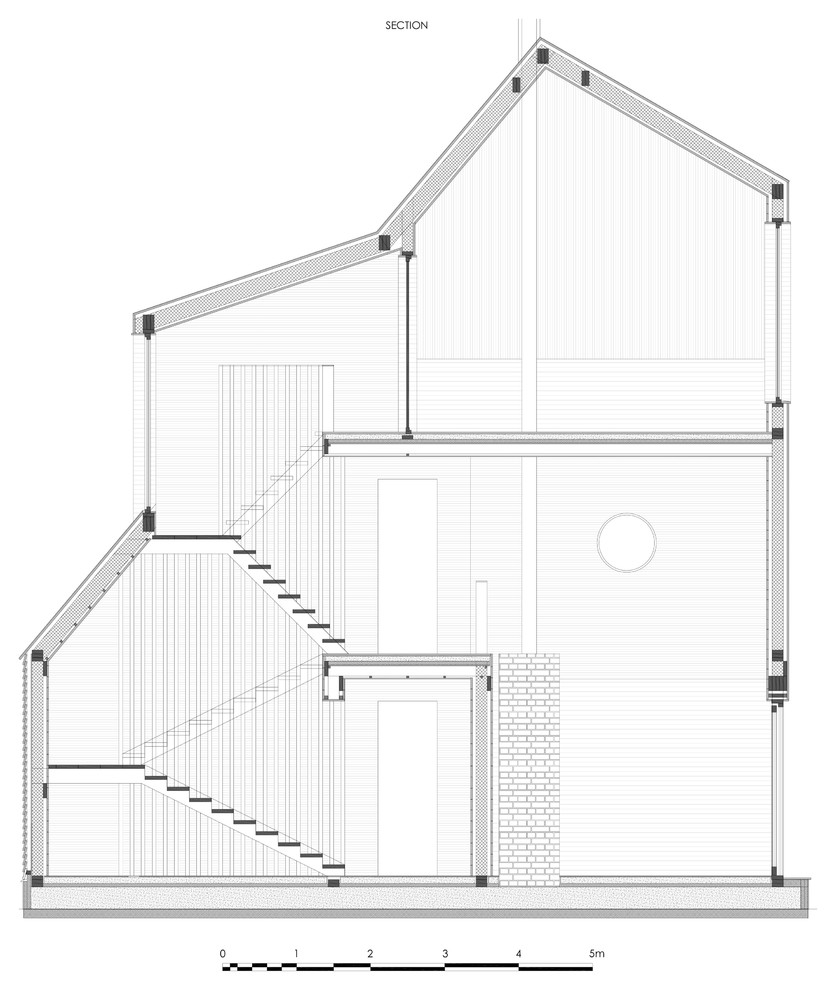 Дом у моря. Разрез.