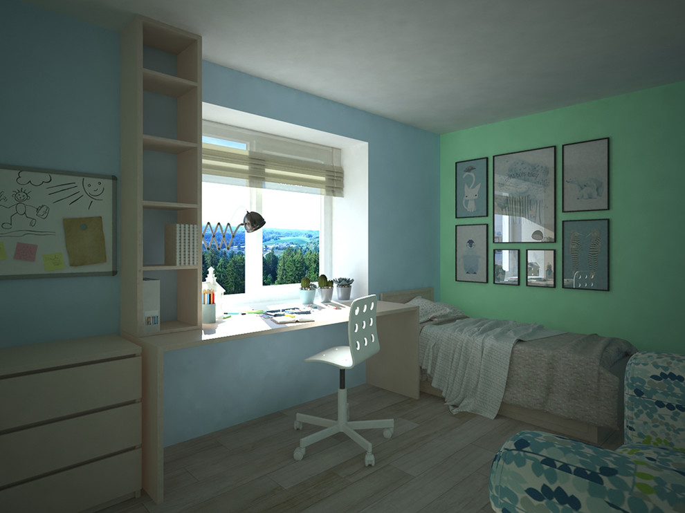 Самара, ул. Гая. Дизайн-проект квартиры для семьи с двумя детьми.