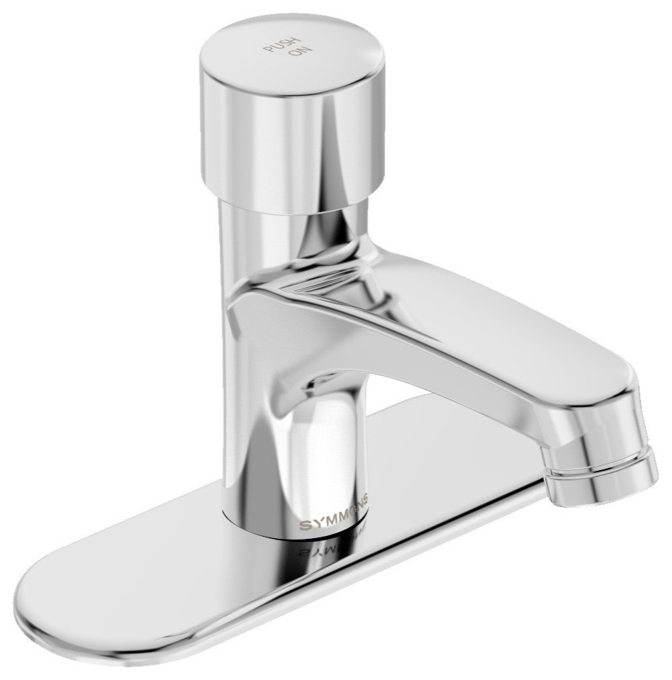 Symmons SLS-7000-DP4 SCOT 0.5 GPM 1 Hole Bathroom Faucet - - Polished Chrome