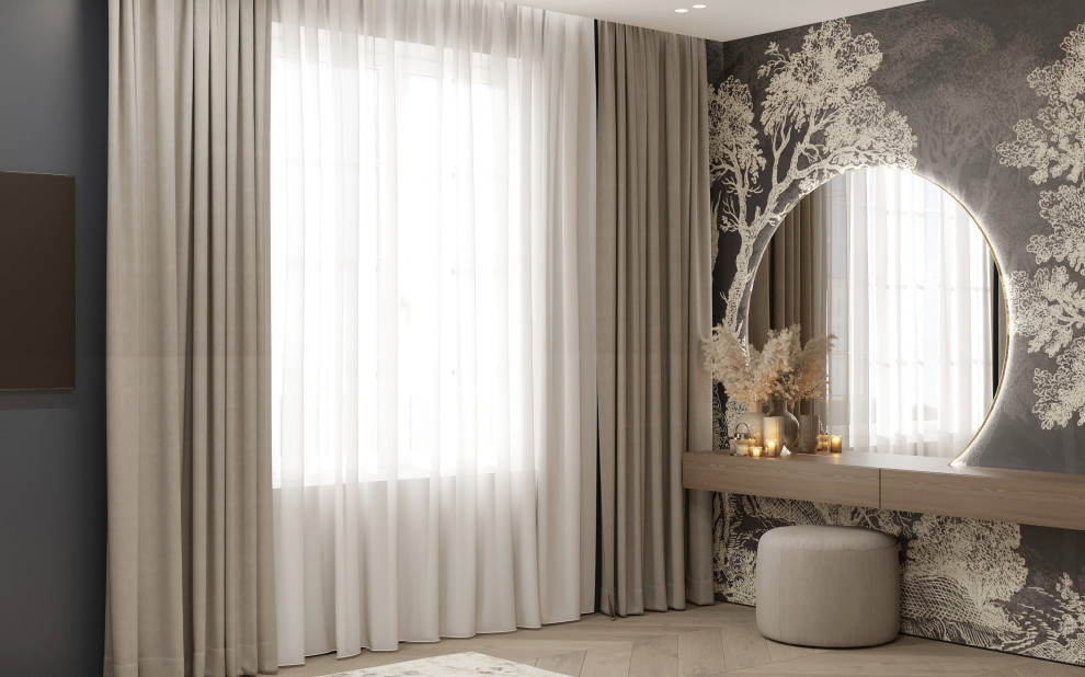 Проект гостевой комнаты в трехэтажном доме на улице Красная в городе Калининград