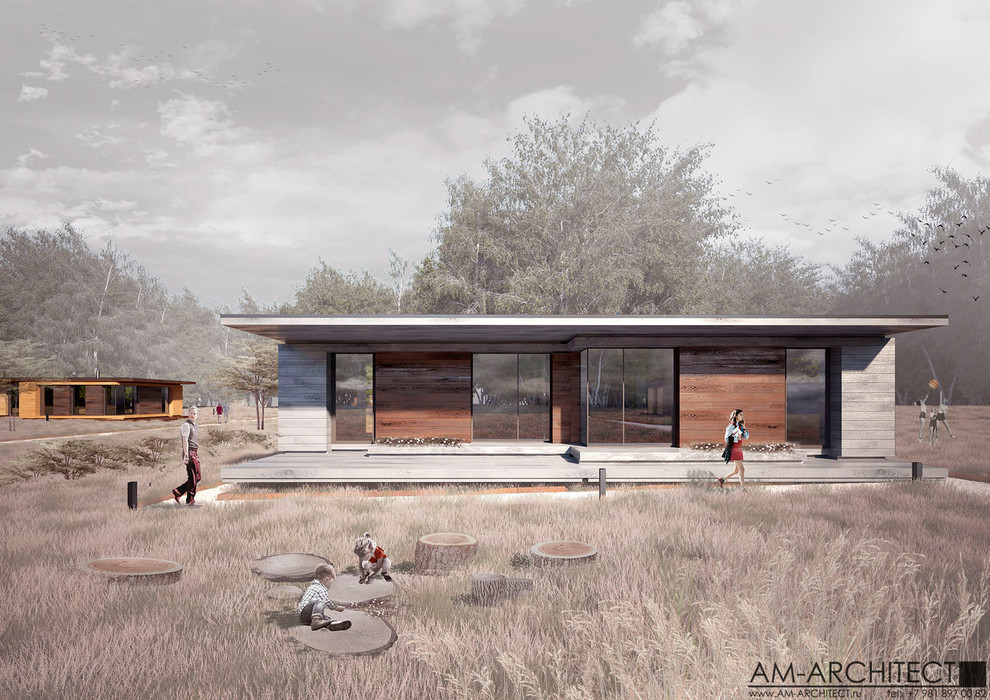 МОДУЛЬНЫЙ ЖИЛОЙ ДОМ "L-BOX" ДЛЯ ЭКОПАРКА "ЯСНО ПОЛЕ"