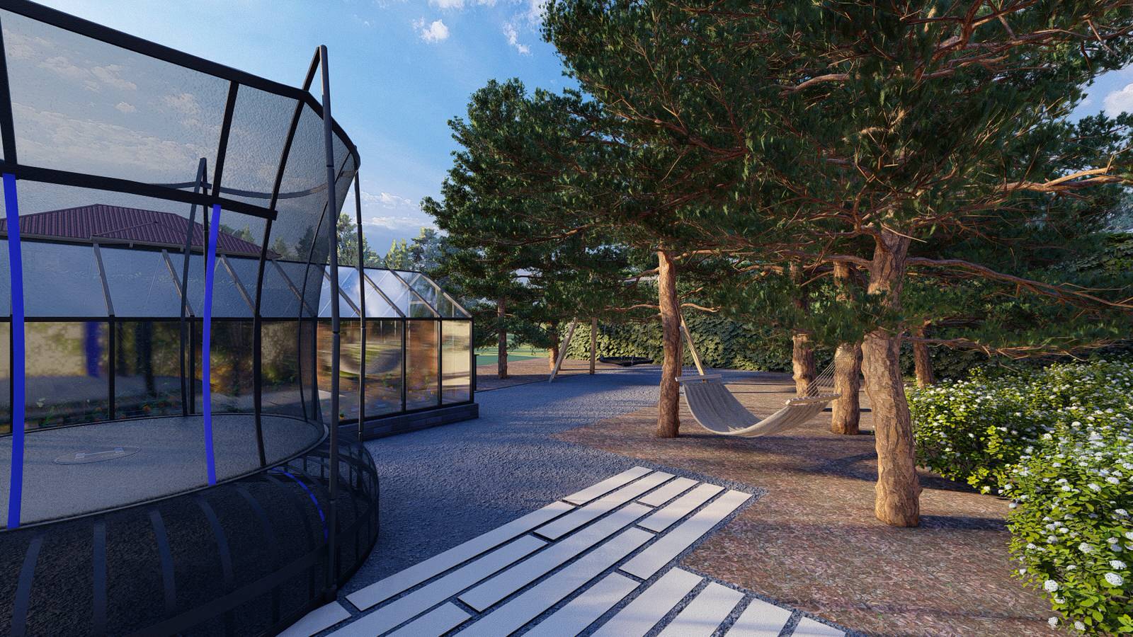 Сад "Geometrium" в КП "Европа"