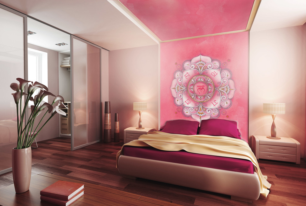 This is an example of an asian bedroom in Bologna.