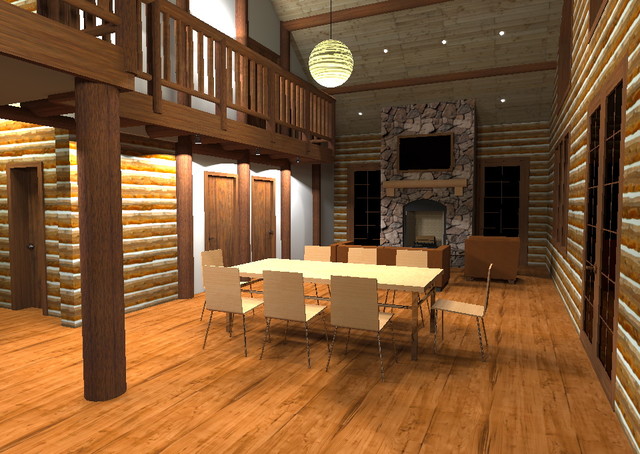 Frying Pan Cabin rustic-rendering