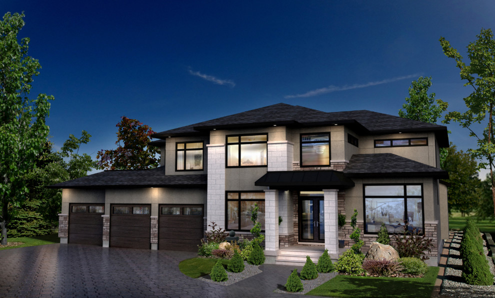 This is an example of a contemporary exterior in Ottawa.