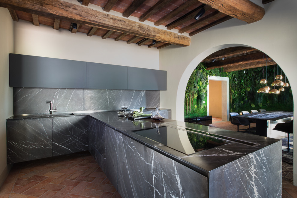 Inspiration for a contemporary kitchen in Florence.