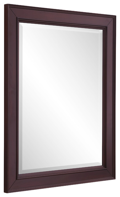 Napa 28" Wall Mirror, Chocolate