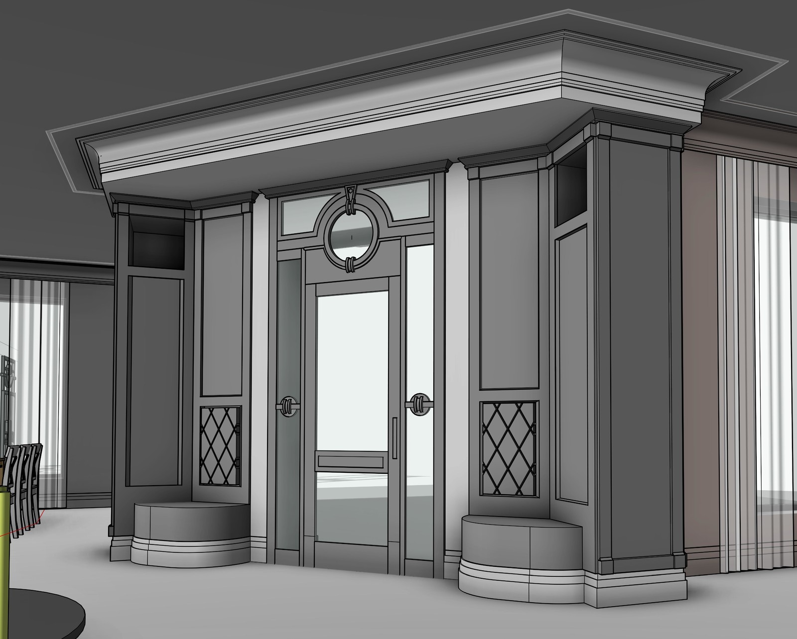 Дизайн коттеджа современная классика (п-ов Пролетарский)