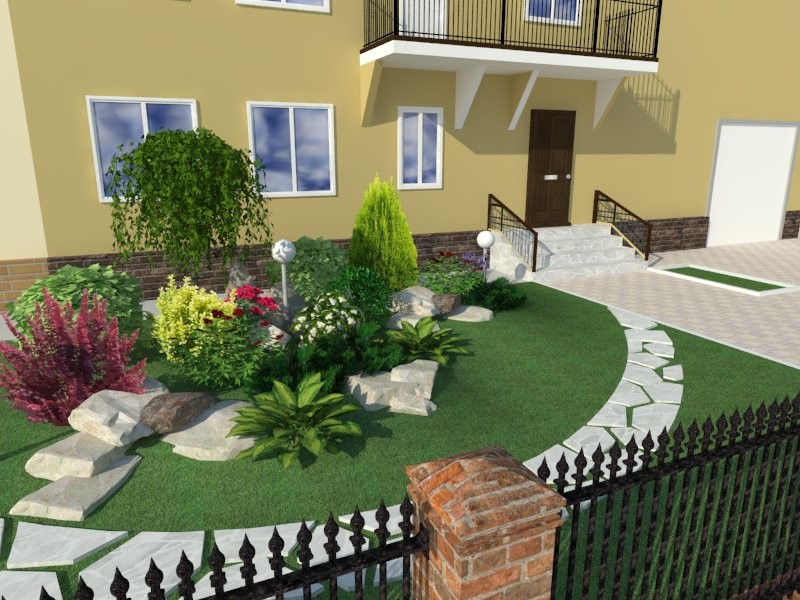 дизайн парадной части дома