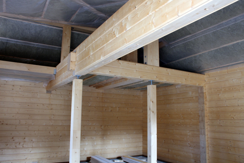 Строительство усадьбы из клееного бруса в Рощино