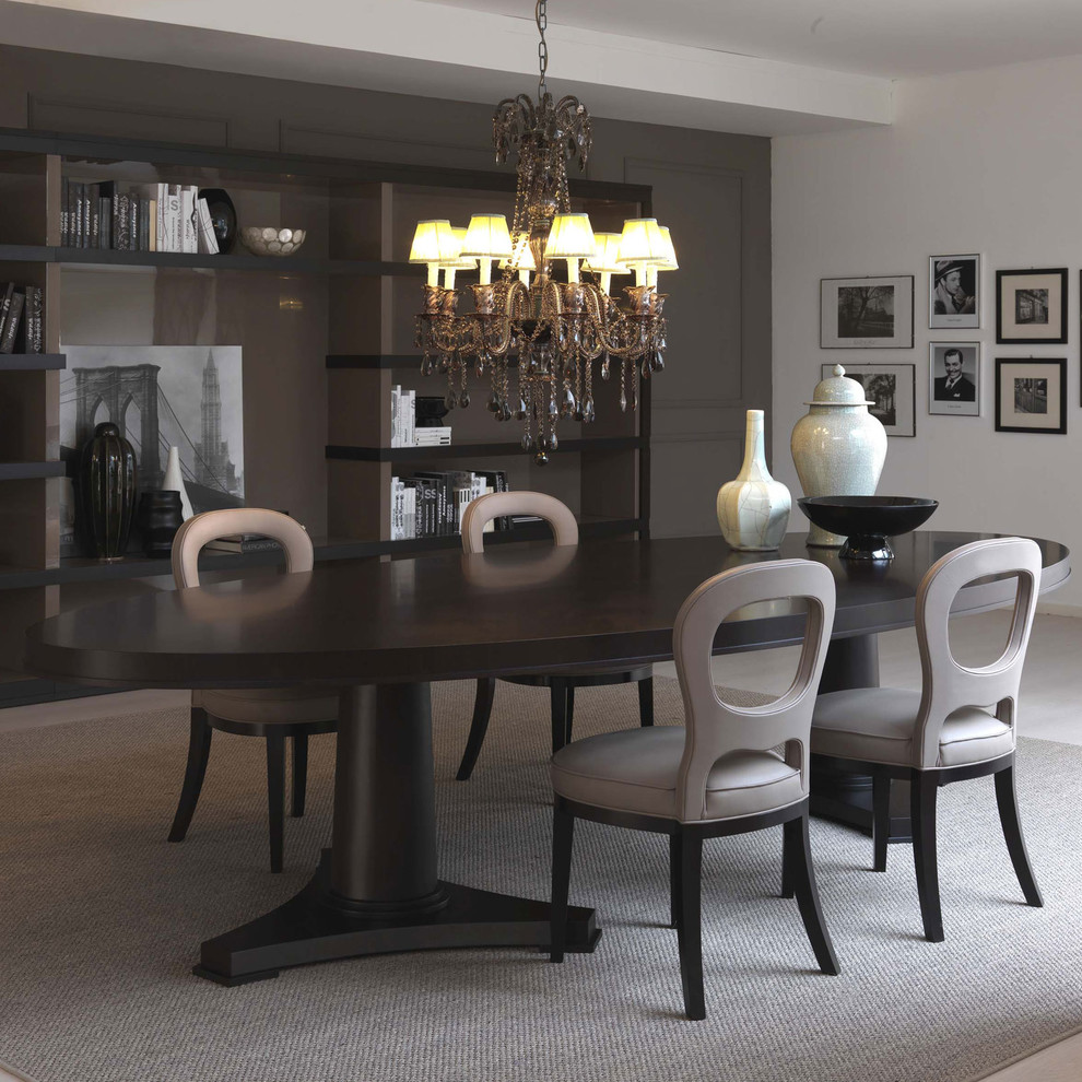Inspiration for a transitional dining room in Other.