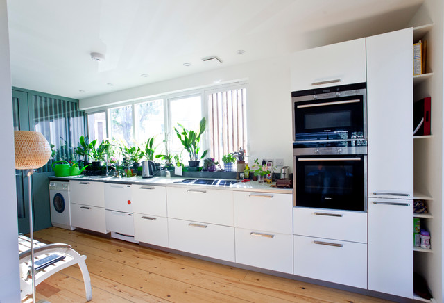Larch Clad Extension - Cardiff contemporary-kitchen