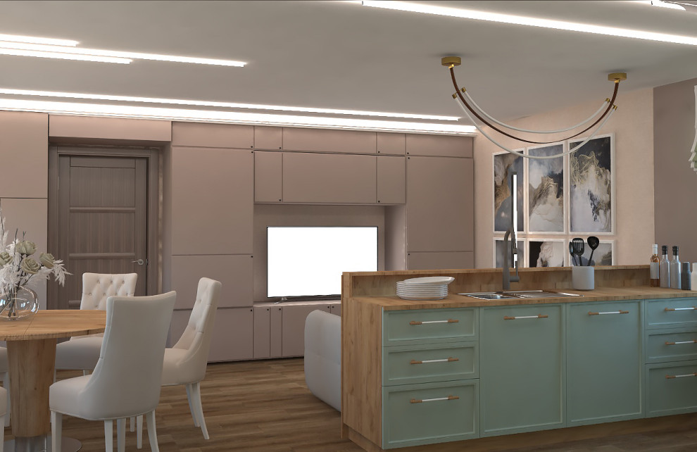 просто кухня-студия