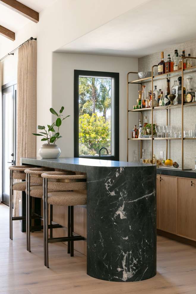 Marbleous - Transitional - Home Bar - San Diego - by Tracy Lynn Studio ...