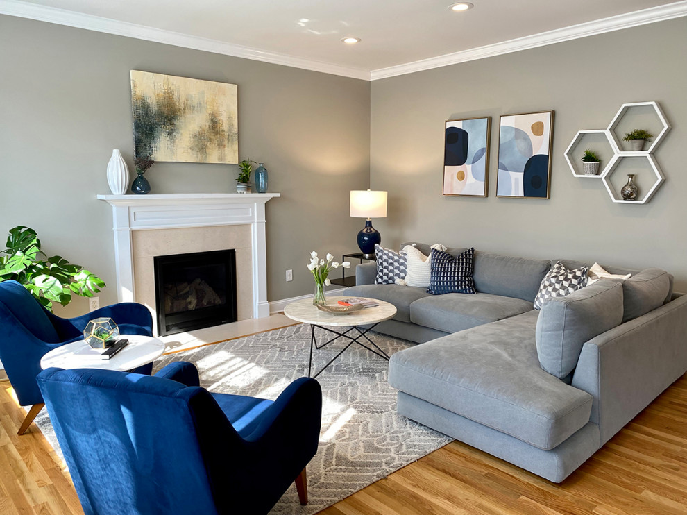 Mid-Century Modern Family Room - Midcentury - Family Room - Bridgeport