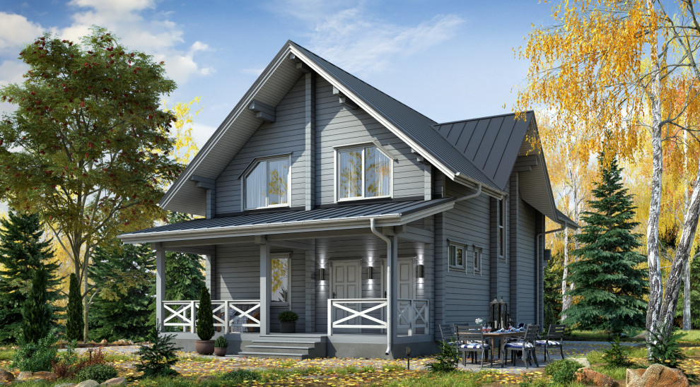 Деревянный дом по проекту 56-ПБ