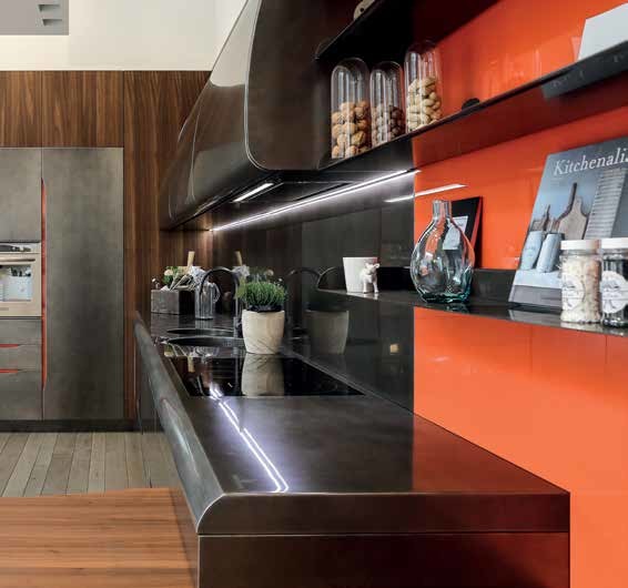 Transitional kitchen photo in Miami