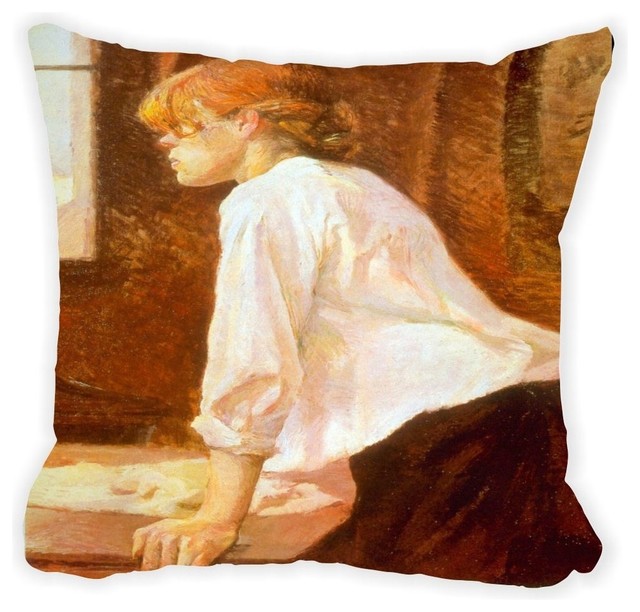 Toulouse Lautrec The Laundress Microfiber Throw Pillow