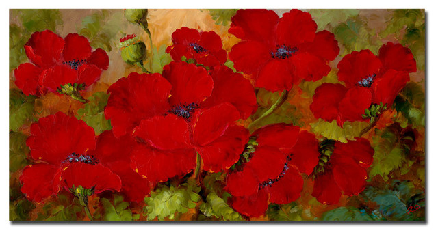 'Poppies' Canvas Art by Rio