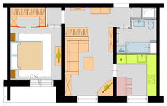 Планировка: 5 решений для двухкомнатной квартиры дома серии 1605-АМ