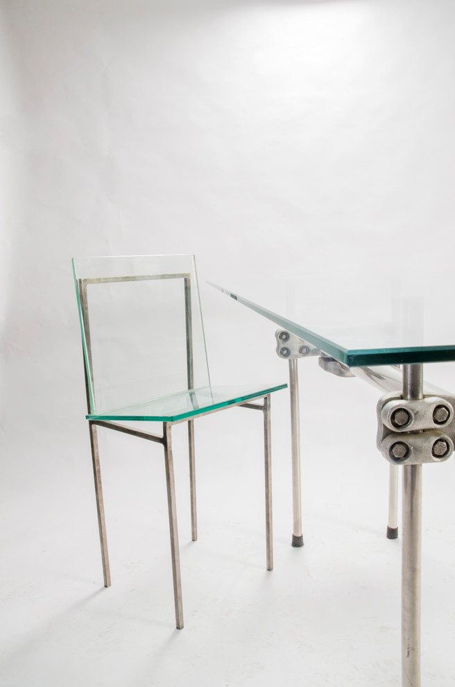 Design and Fabricate Custom Steel and Glass Table and Chair
