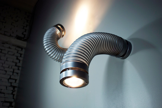 Wandleuchte throat für coolen industrielook industrial ... Design wandleuchten wohnzimmer