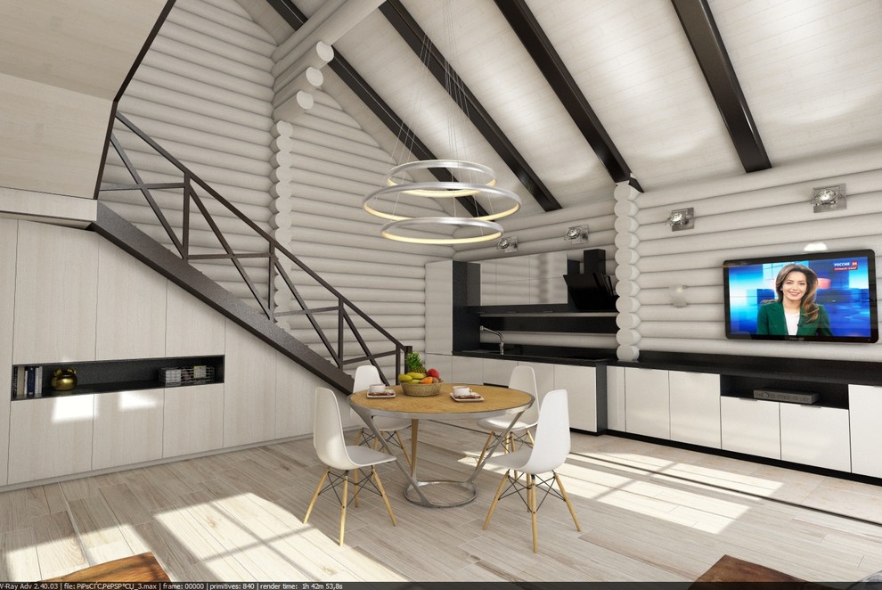 Сруб в современном стиле