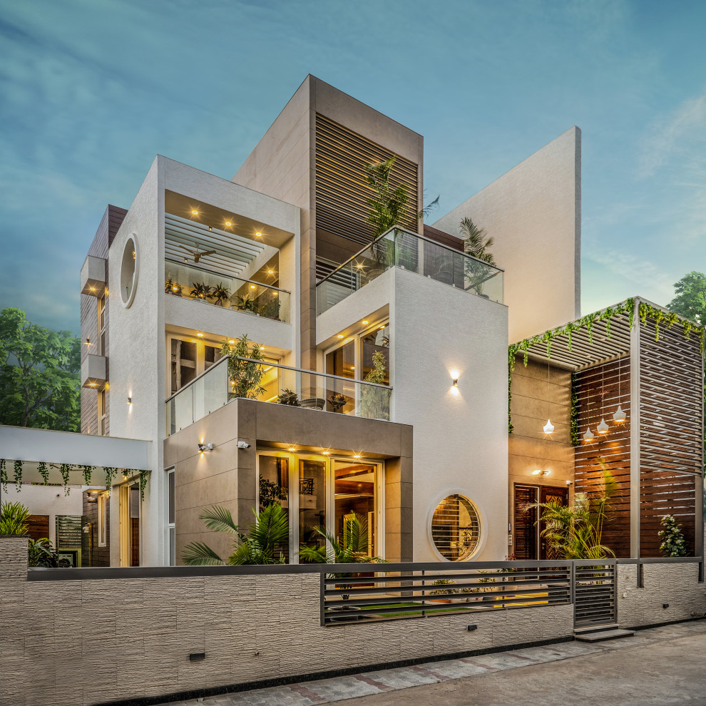 Modern exterior in Ahmedabad.