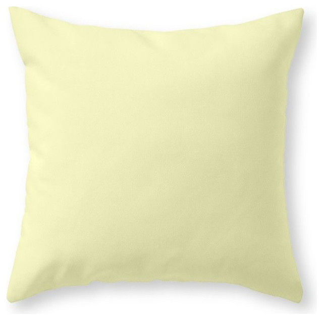 Very Pale Yellow Throw Pillow Cover Contemporary Decorative