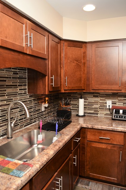 Valparaiso, Indiana. BaileyTown USA, Maple Espresso Kitchen contemporary-kitchen