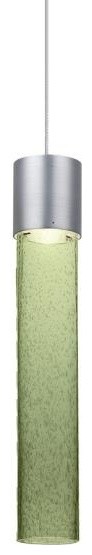 Besa Lighting Wanda 12, 12" 6W 1 LED Cord Mini Pendant with Flat Canopy