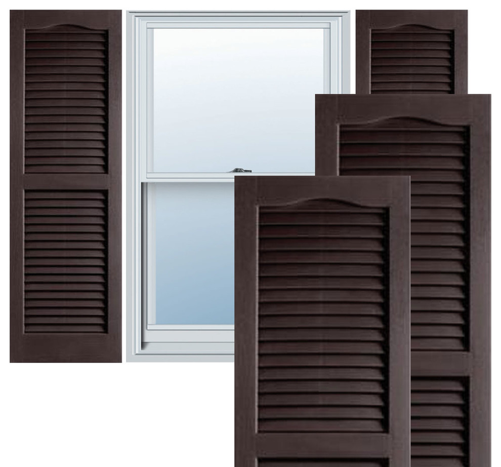 Builders Choice Vinyl Open Louver Window Shutters, (Pair Builders Choice Vinyl Open Louver Window Shutters, (Pair