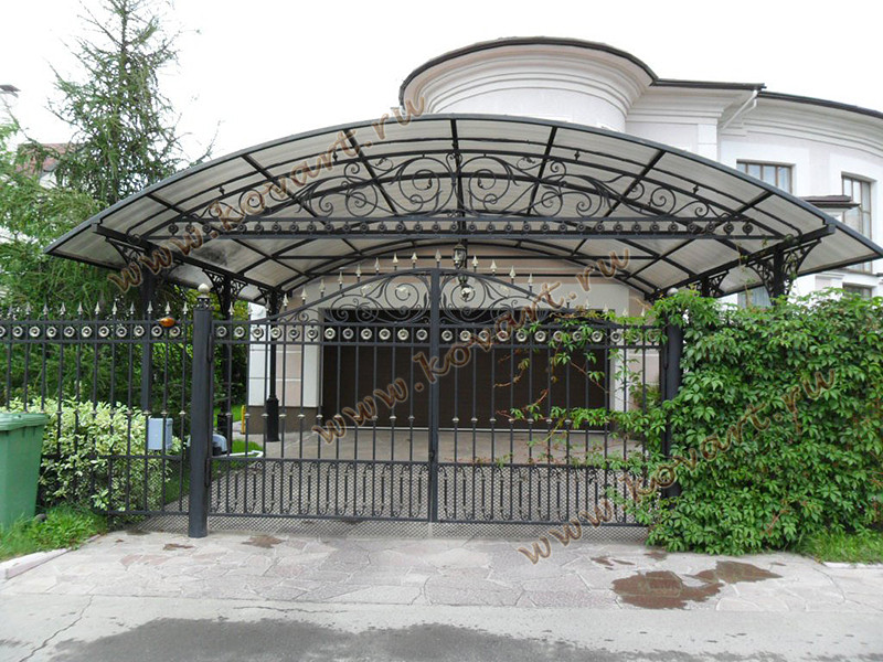 Кованые козырьки