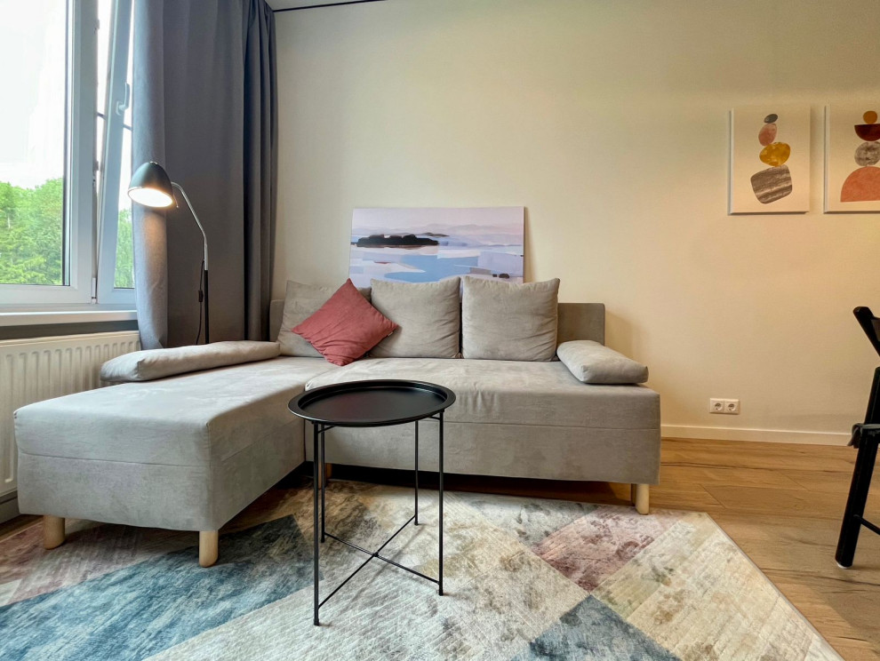 Проект студии 37м2, ЖК Серебрица