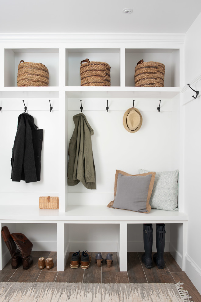 Inspiration for a large transitional entryway remodel