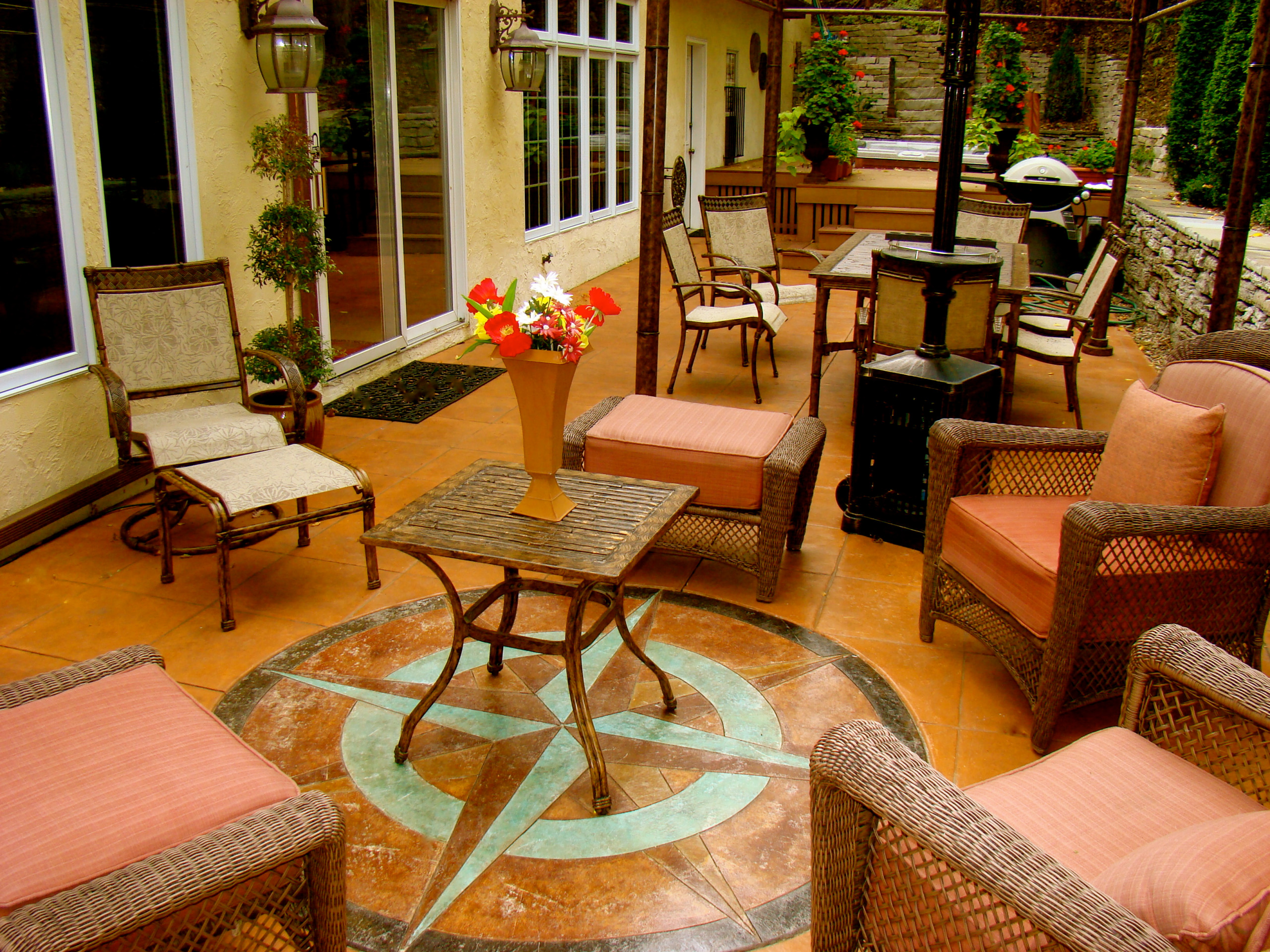 A Stamped Concrete Patio