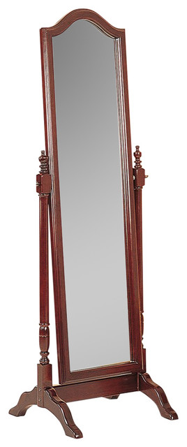Coaster Cheval Mirror With Arch Top Traditional Floor Mirrors