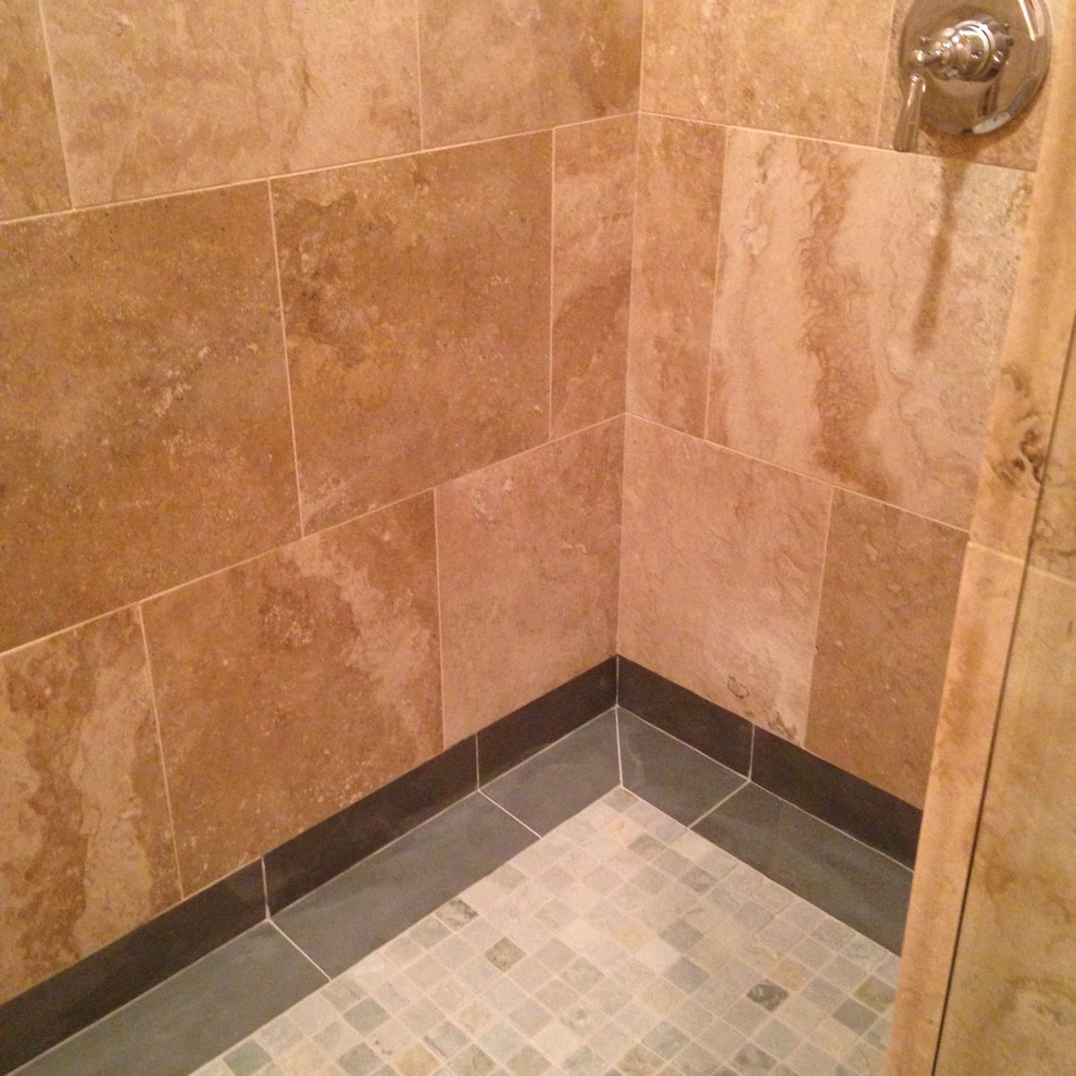 Inspiration for a mid-sized rustic bathroom remodel