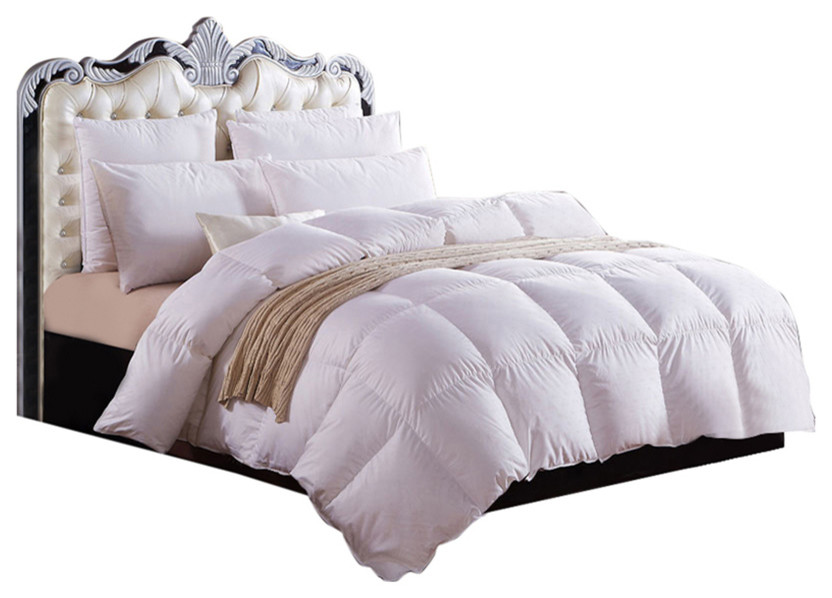 Luxurious Hungarian Goose Down Comforter 800 Thread Count 750FP, Queen
