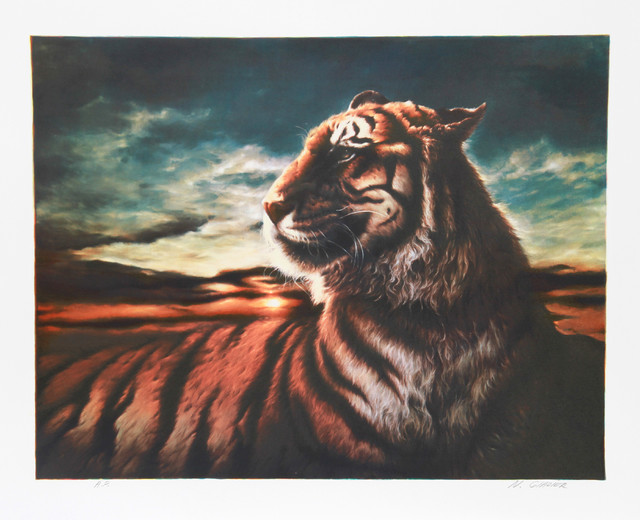 Nancy Glazier, Tiger, Lithograph - Contemporary - Fine Art Prints - by ...