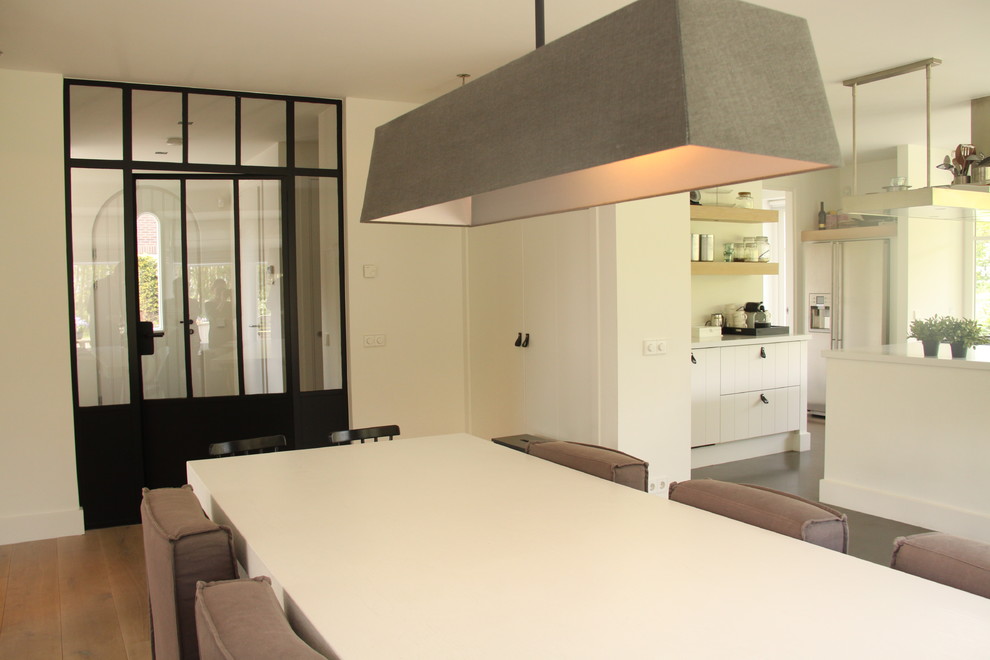 Photo of a contemporary dining room in Amsterdam.
