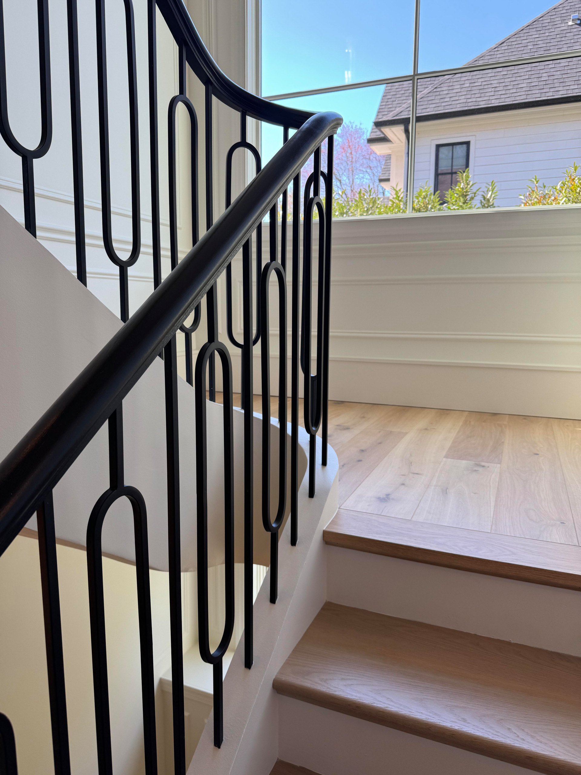 134_Stunning Straight Stair with an Elliptical Twist, McLean, VA 22101