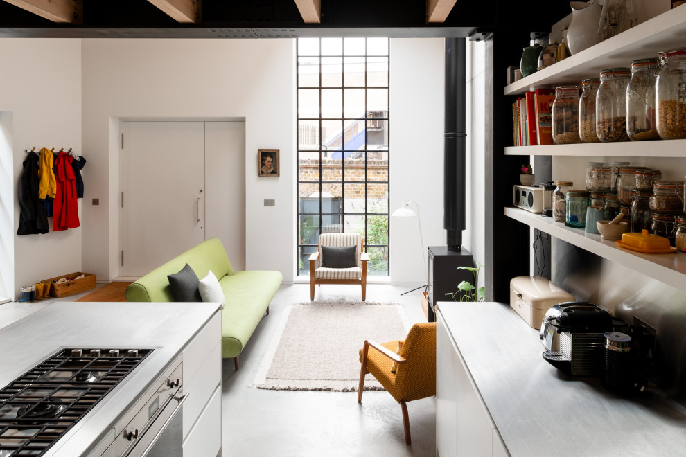 Industrial kitchen in London.