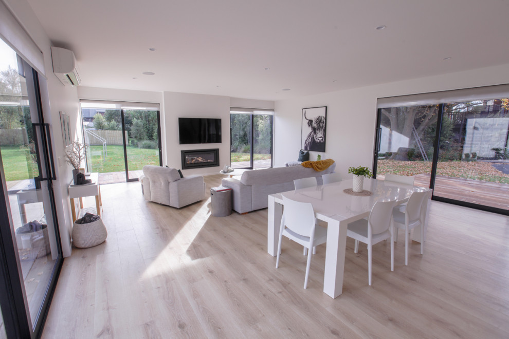 This is an example of a modern living room in Christchurch.